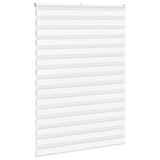 Vidaxl zebra rullo cieco 155x230 cm Larghezza tessuto 150,9 cm in poliestere bianco