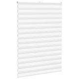 Vidaxl Zebra Roller Blind 165x230 Cm Szerokość tkaniny 160,9 cm poliestrowa Biała