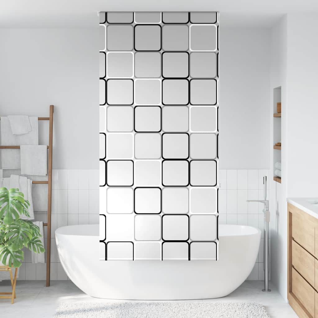 Rideau à rouleau de douche vidaxl 100x240 cm Largeur de poussière 96 cm