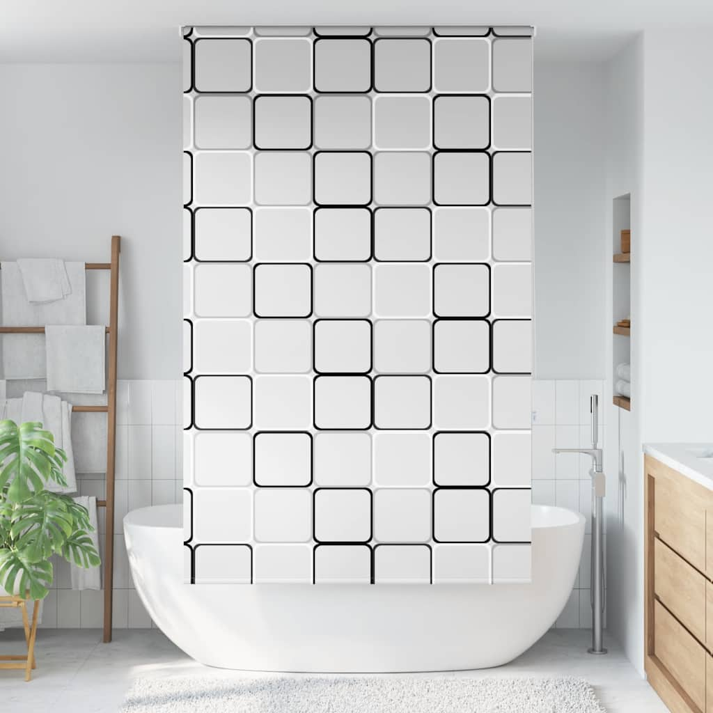 Vidaxl shower roller curtain 130x240 cm dust width 126 cm