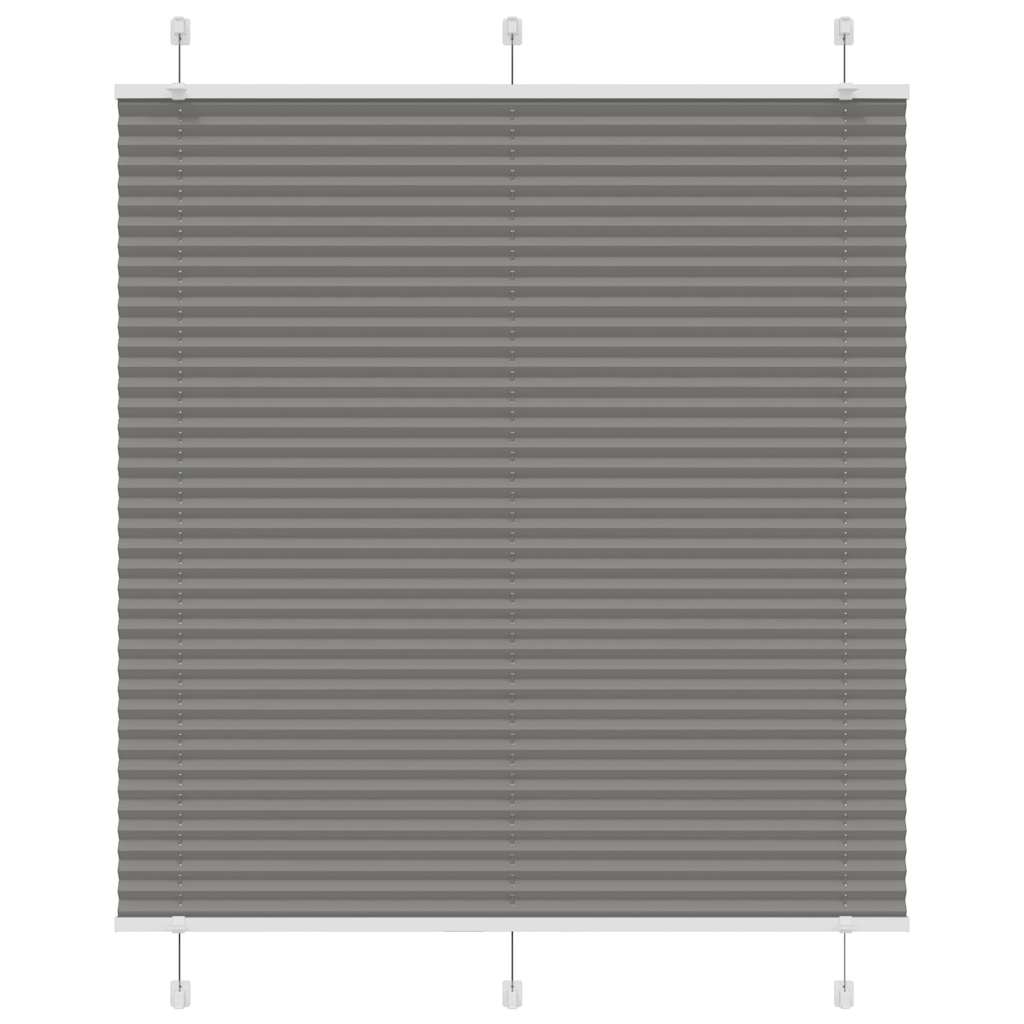 Vidaxx store enrouleur plissé 115x100 cm largeur du tissu 114,4 cm anthracite