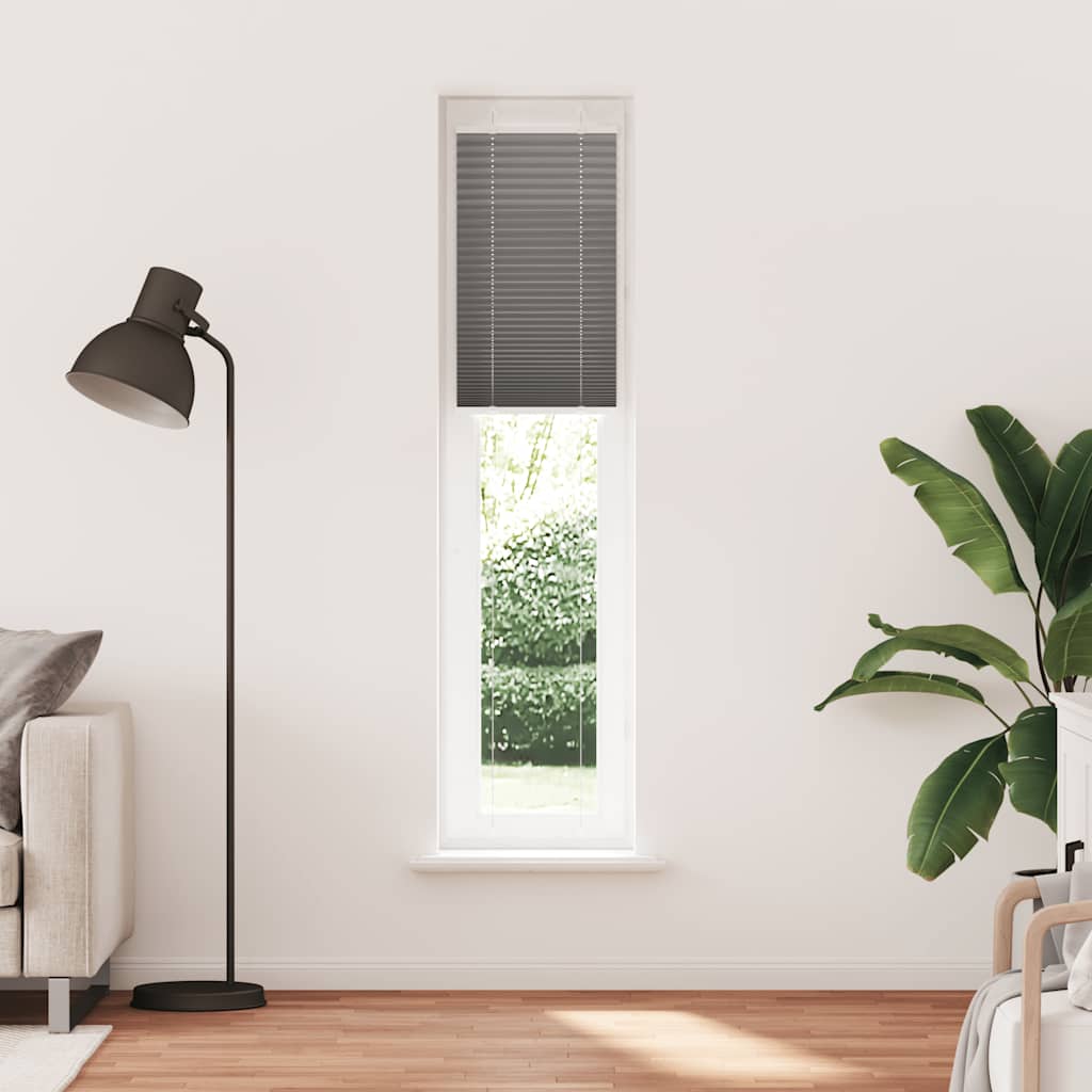 Vidaxl plissé rolgordijn 40x200 cm stofbreedte 39,4 cm antraciet