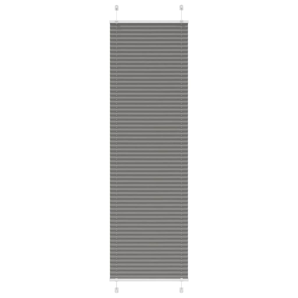 Vidaxl plissé rolgordijn 55x200 cm stofbreedte 54,4 cm antraciet