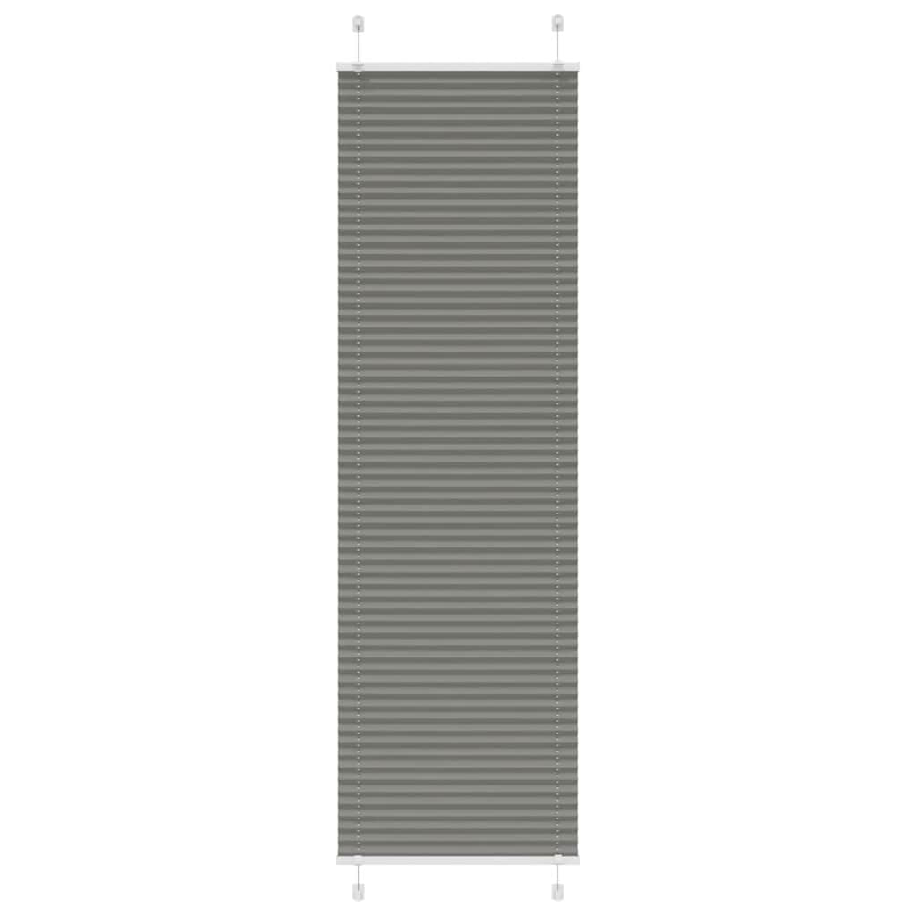 Vidaxl plissé rolgordijn 65x200 cm stofbreedte 64,4 cm antraciet