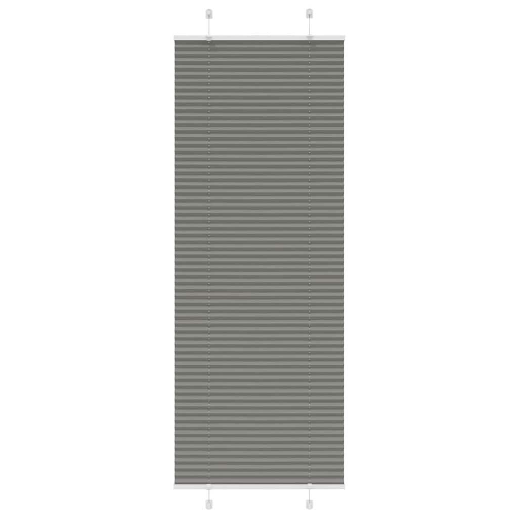 Vidaxl plissé rolgordijn 80x200 cm stofbreedte 79,4 cm antraciet