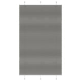 Vidaxl plissé rolgordijn 115x200 cm stofbreedte 114,4 cm antraciet