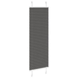Vidaxl plissé rolgordijn 50x100 cm stofbreedte 49,4 cm polyester zwart