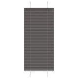 Vidaxl plissé rolgordijn 65x100 cm stofbreedte 64,4 cm polyester zwart