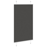 Vidaxl plissé rolgordijn 70x100 cm stofbreedte 69,4 cm polyester zwart