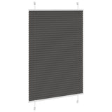 Vidaxl plissé rolgordijn 100x100 cm stofbreedte 99,4cm polyester zwart