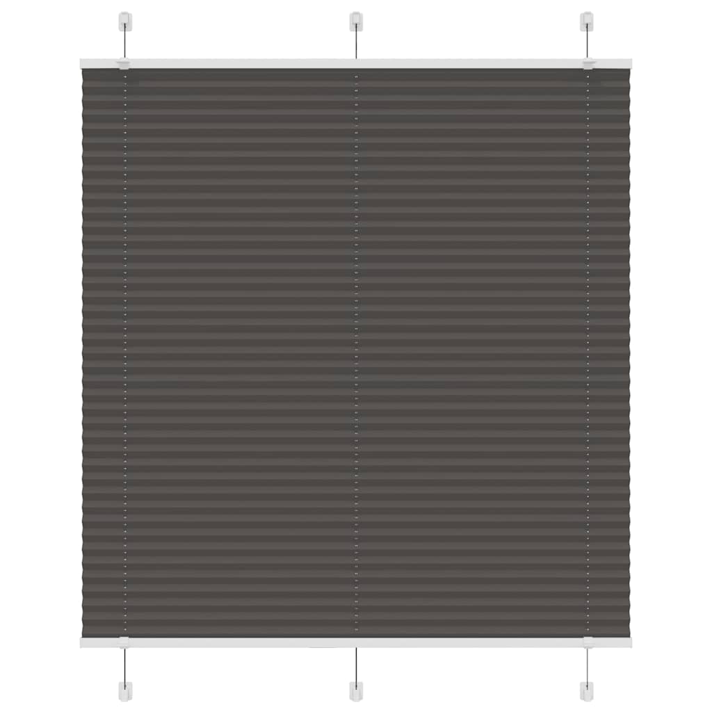 Vidaxl plissé rolgordijn 115x100cm stofbreedte 114,4cm polyester zwart
