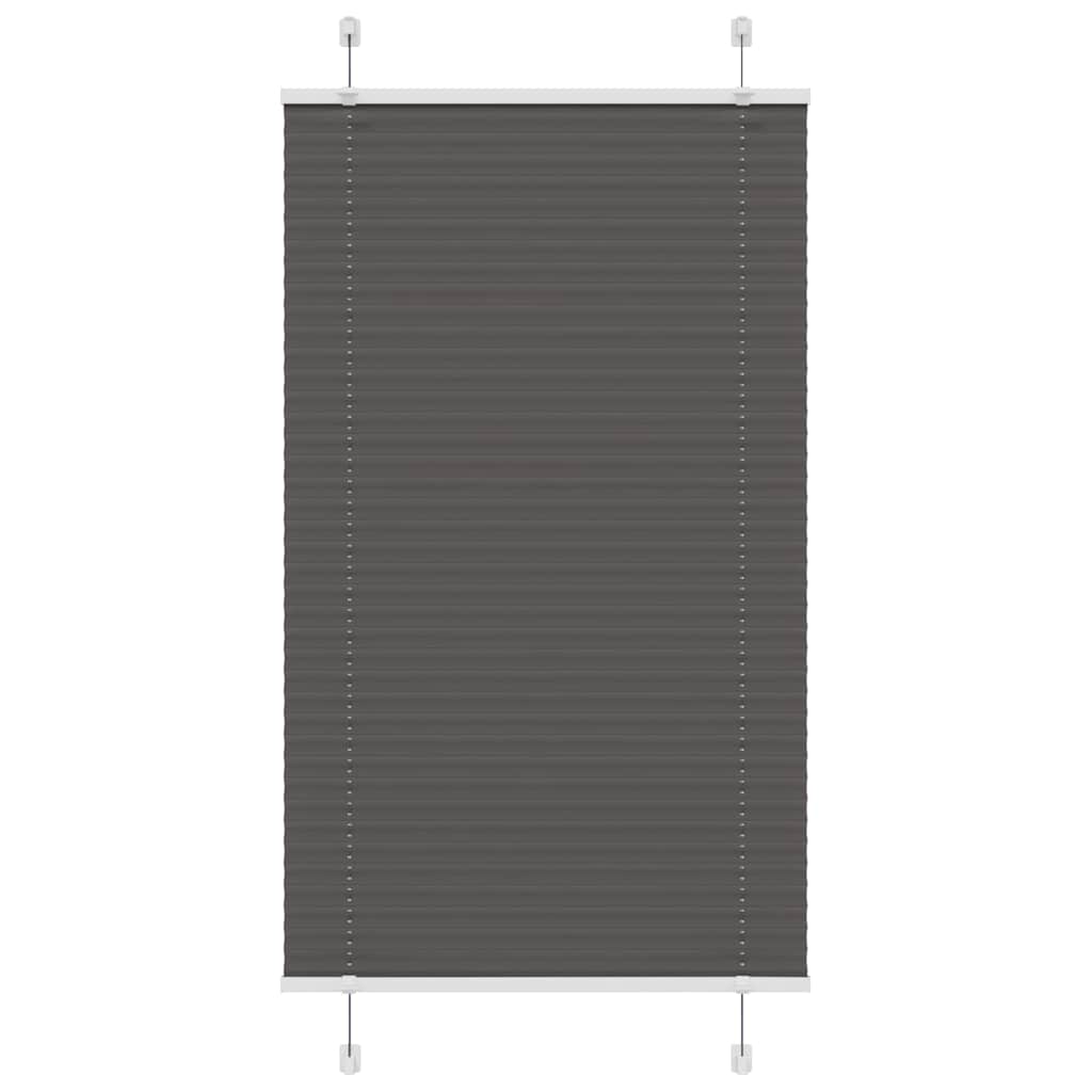 Vidaxl plissé rolgordijn 70x150 cm stofbreedte 69,4 cm polyester zwart