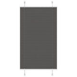 Vidaxl plissé rolgordijn 70x150 cm stofbreedte 69,4 cm polyester zwart