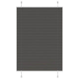 Vidaxl plissé rolgordijn 90x150 cm stofbreedte 89,4 cm polyester zwart