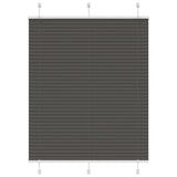 Vidaxl plissé rolgordijn 110x150cm stofbreedte 109,4cm polyester zwart