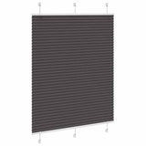 Vidaxl plissé rolgordijn 110x150cm stofbreedte 109,4cm polyester zwart