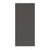 Vidaxl plissé rolgordijn 85x200 cm stofbreedte 84,4 cm polyester zwart