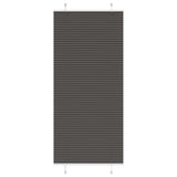 Vidaxl plissé rolgordijn 90x200 cm stofbreedte 89,4 cm polyester zwart