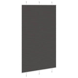 Vidaxl plissé rolgordijn 115x200cm stofbreedte 114,4cm polyester zwart