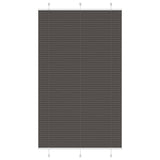 Vidaxl plissé rolgordijn 120x200cm stofbreedte 119,4cm polyester zwart