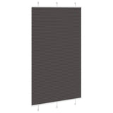 Vidaxl plissé rolgordijn 120x200cm stofbreedte 119,4cm polyester zwart