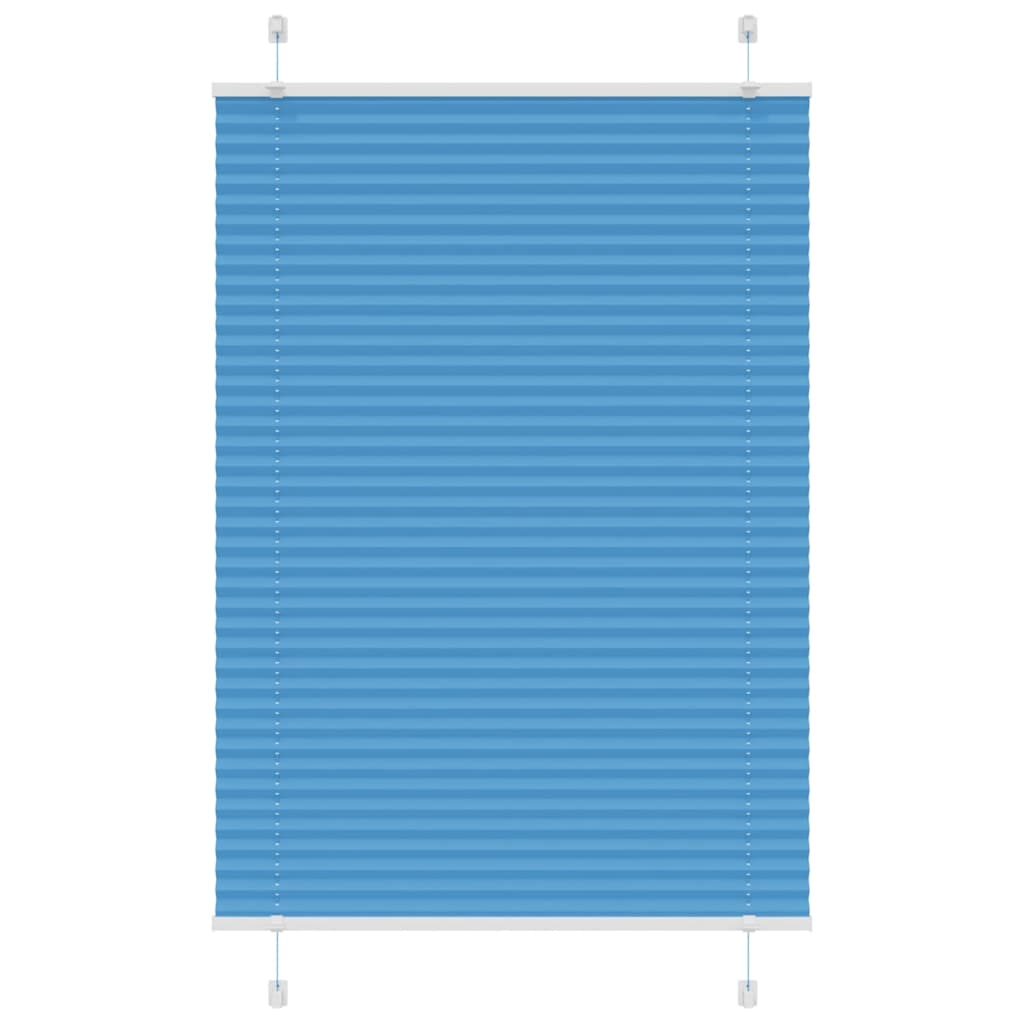 Vidaxl plissé rolgordijn 95x100 cm stofbreedte 94,4 cm polyester blauw