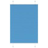 Vidaxl plissé rolgordijn 100x100 cm stofbreedte 99,4cm polyester blauw