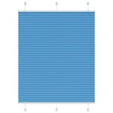 Vidaxl plissé rolgordijn 105x100cm stofbreedte 104,4cm polyester blauw