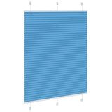 Vidaxl plissé rolgordijn 105x100cm stofbreedte 104,4cm polyester blauw