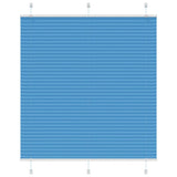 Vidaxl plissé rolgordijn 115x100cm stofbreedte 114,4cm polyester blauw