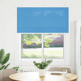 Vidaxl plissé rolgordijn 115x100cm stofbreedte 114,4cm polyester blauw