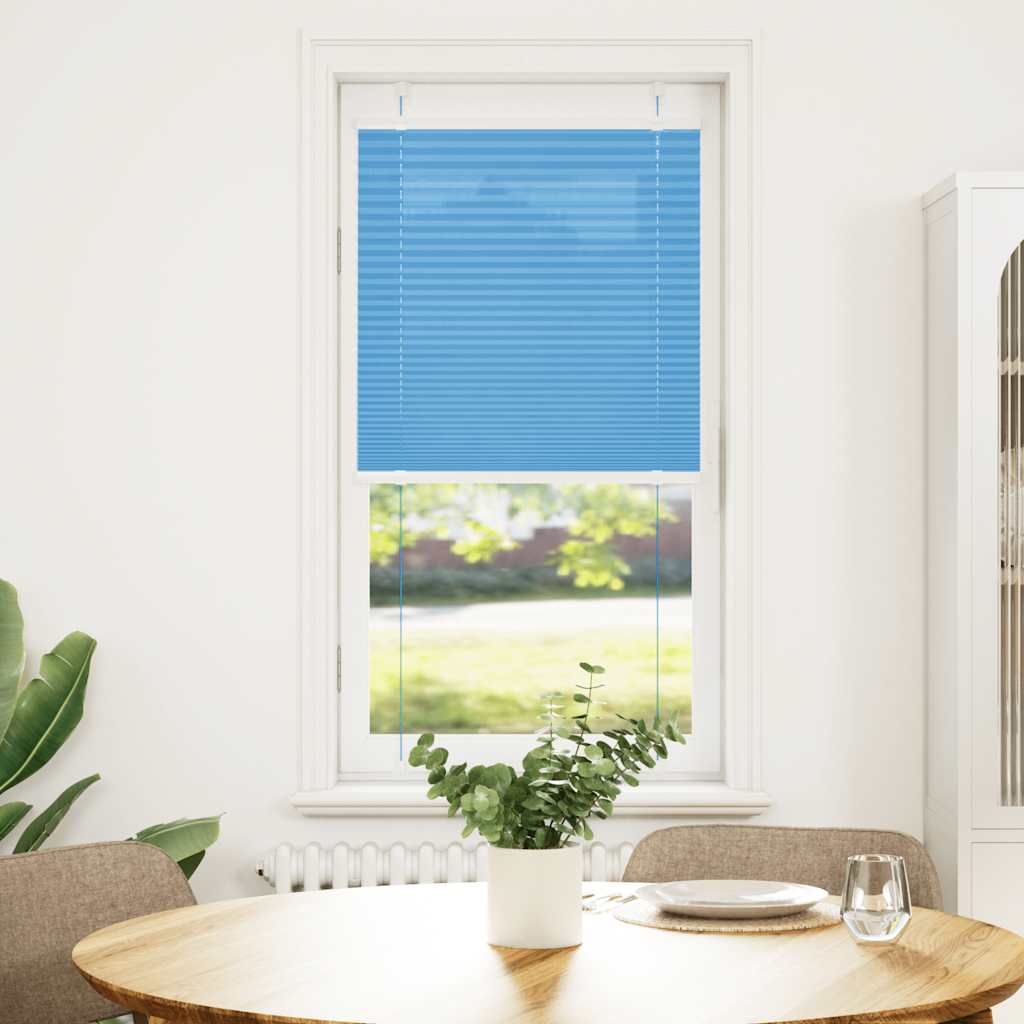 Vidaxl plissé rolgordijn 55x150 cm stofbreedte 54,4 cm polyester blauw
