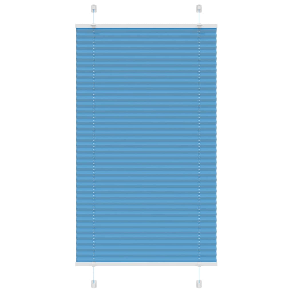 Vidaxl plissé rolgordijn 75x150 cm stofbreedte 74,4 cm polyester blauw