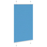 Vidaxl plissé rolgordijn 75x150 cm stofbreedte 74,4 cm polyester blauw