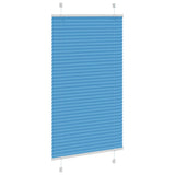 Vidaxl plissé rolgordijn 80x150 cm stofbreedte 79,4 cm polyester blauw