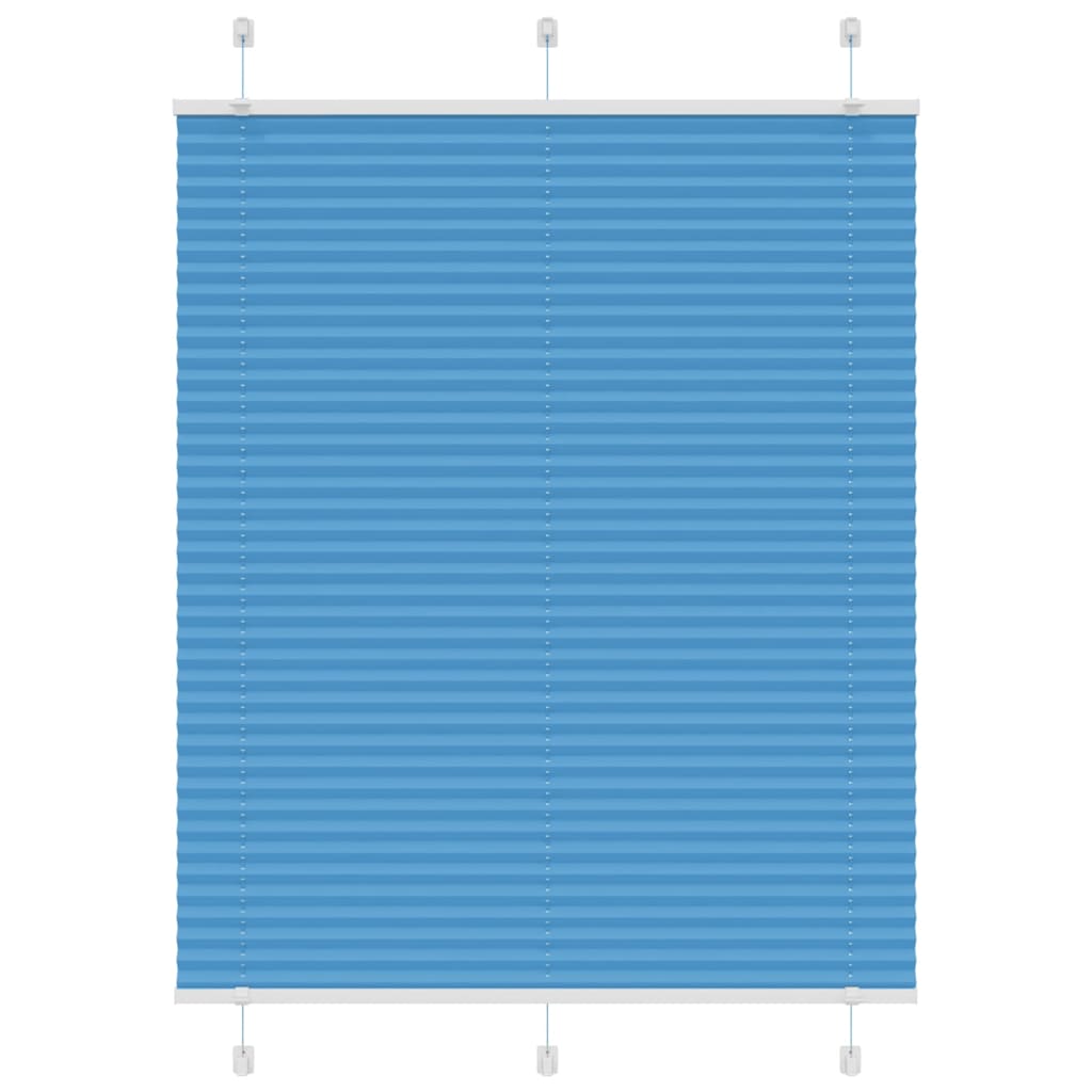 Vidaxl plissé rolgordijn 110x150cm stofbreedte 109,4cm polyester blauw