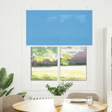 Vidaxl plissé rolgordijn 110x150cm stofbreedte 109,4cm polyester blauw
