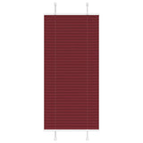Vidaxl plissé rolgordijn 65x100 cm stofbreedte 64,4 cm bordeauxrood