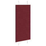 Vidaxl plissé rolgordijn 65x100 cm stofbreedte 64,4 cm bordeauxrood