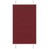Vidaxl plissé rolgordijn 75x100 cm stofbreedte 74,4 cm bordeauxrood