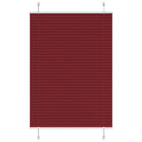 Vidaxl plissé rolgordijn 85x100 cm stofbreedte 84,4 cm bordeauxrood