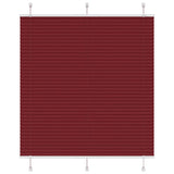 Vidaxl plissé rolgordijn 120x100cm stofbreedte 119,4cm bordeauxrood