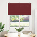 Vidaxl plissé rolgordijn 120x100cm stofbreedte 119,4cm bordeauxrood