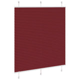 Vidaxl plissé rolgordijn 120x100cm stofbreedte 119,4cm bordeauxrood