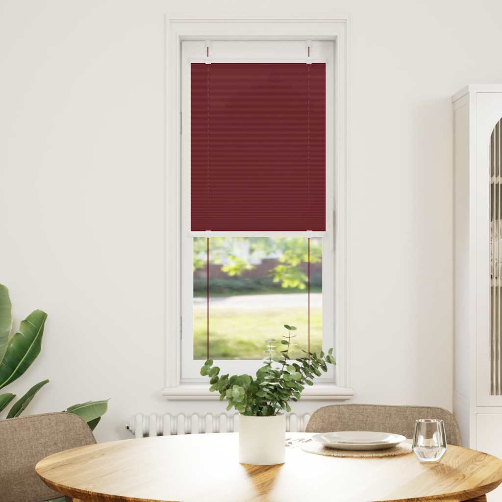 Vidaxl plissé rolgordijn 45x150 cm stofbreedte 44,4 cm bordeauxrood