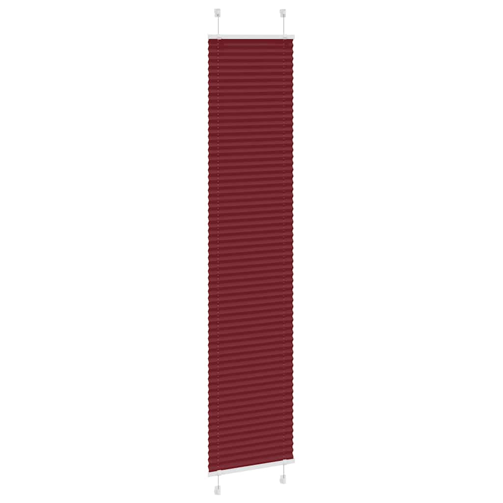 Vidaxl plissé rolgordijn 40x200 cm stofbreedte 39,4 cm bordeauxrood
