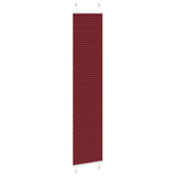 Vidaxl plissé rolgordijn 40x200 cm stofbreedte 39,4 cm bordeauxrood