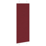 Vidaxl plissé rolgordijn 75x200 cm stofbreedte 74,4 cm bordeauxrood
