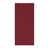 Vidaxl plissé rolgordijn 95x200 cm stofbreedte 94,4 cm bordeauxrood