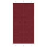 Vidaxl plissé rolgordijn 110x200cm stofbreedte 109,4cm bordeauxrood